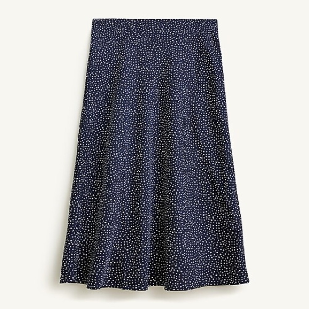 Gwyneth slip skirt in navy dot | small